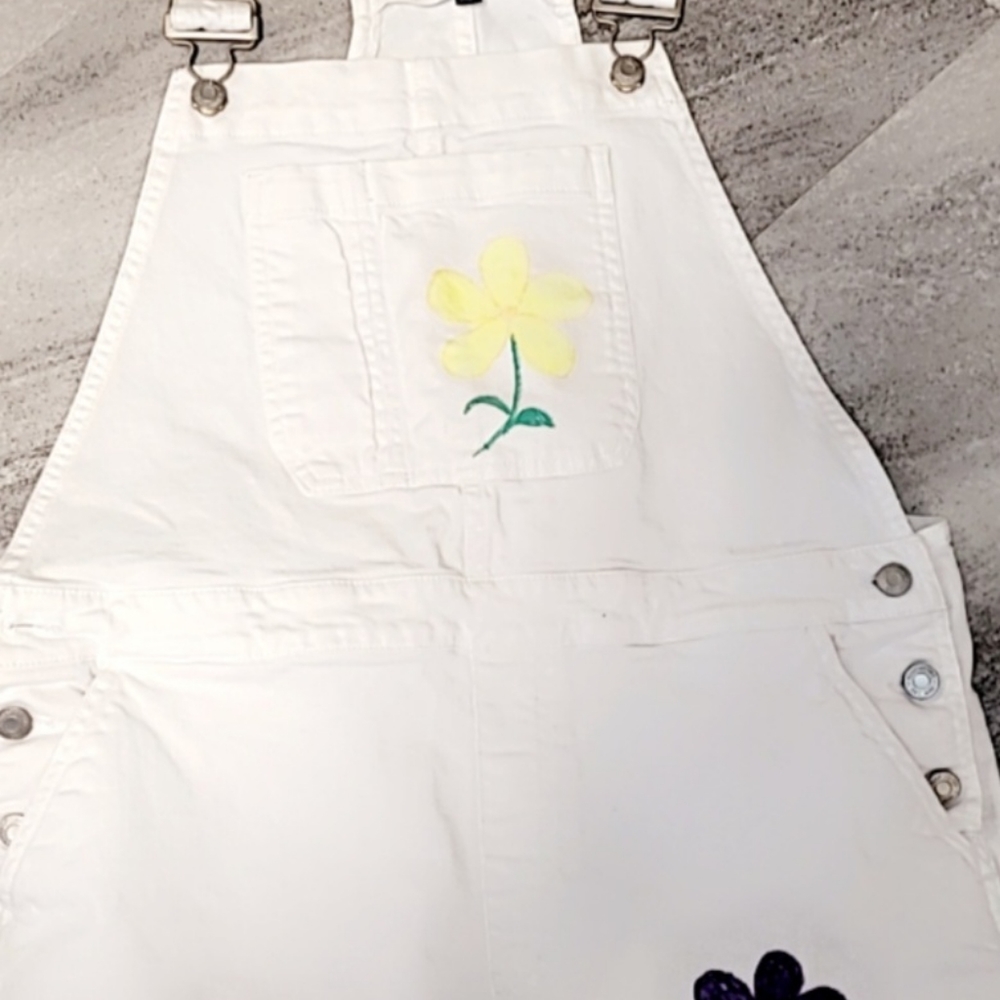 Hand Painted Large Gap Overalls - image 2
